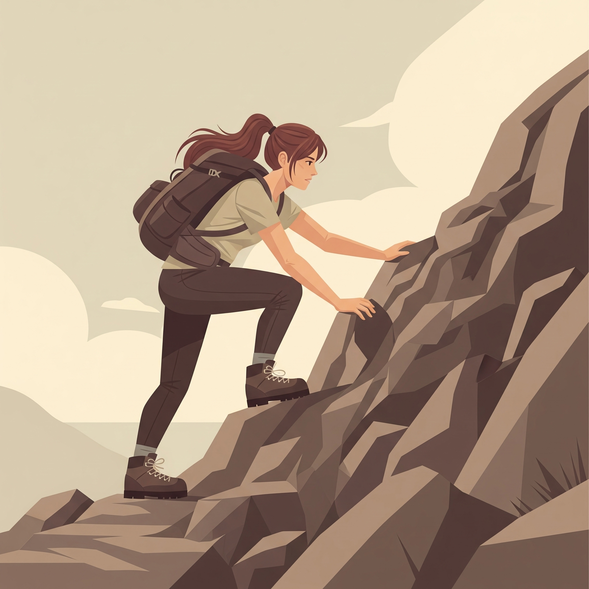 Climbing that thing