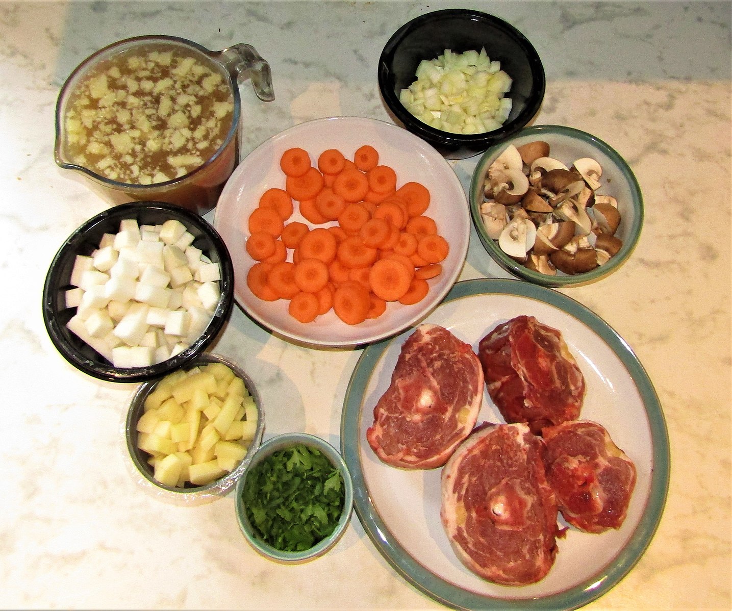 Stew ingredients